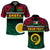 Custom Shefa Province Polo Shirt Vanuatu Pig Tusk Polynesian Flag Style LT14 Black - Polynesian Pride