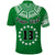 (Custom Text and Number) Cook Islands Tatau Polo Shirt Symbolize Passion Stars Version Green LT13 - Polynesian Pride