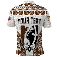 Custom Fiji Rugby Bati Polo Shirt Proud Tapa Pattern LT13 - Polynesian Pride