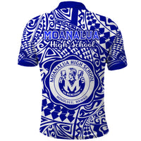 Hawaii Polo Shirt Moanalua High School Tribal Kakau LT14 - Polynesian Pride