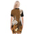 (Custom Personalised) New Caledonia Polo Dress Nautilus Gold Polynesian Hibiscus LT13 - Polynesian Pride