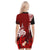 (Custom Personalised) New Caledonia Polo Dress Nautilus Red Polynesian Hibiscus LT13 - Polynesian Pride