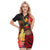 (Custom Personalised) Papua New Guinea Polo Dress Bird of Paradise Ver.01 LT13 Black - Polynesian Pride