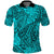 Custom Hawaii Polo Shirt Polynesian Tribal Art Ver.01 LT14 Turquoise - Polynesian Pride