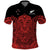 New Zealand Tiki Rugby Polo Shirt NZ Maori Koru Pattern Ver.03 LT14 Red - Polynesian Pride