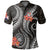 American Samoa Polo Shirt Amerika Samoa Flag Seal Tentacle Plumeria Black White Unisex BLACK - Polynesian Pride