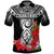 Custom Guam Chamorro Polo Shirt Guaman Latte Stone Tropical Flowers Black Style LT14 - Polynesian Pride