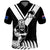 (Custom Text and Number) New Zealand Silver Fern Rugby Polo Shirt NZ Kiwi Pacific Maori Sporty LT14 - Polynesian Pride