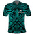 (Custom Text and Number) New Zealand Silver Fern Rugby Polo Shirt All Black Turquoise NZ Maori Pattern LT13 Turquoise - Polynesian Pride