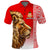 Kolisi Tonga College Atele Polo Shirt Home of the Lions LT13 Red - Polynesian Pride