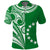 (Custom Text and Number) Cook Islands Tatau Polo Shirt Symbolize Passion Stars Version Green LT13 - Polynesian Pride