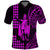 Hawaii Day Kakau Polo Shirt Proud To Be Hawaiian Purple King Kamehameha and Kanaka Maoli LT13 Purple - Polynesian Pride