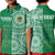 Custom Tonga Saineha High School Polo Shirt Tongan Ngatu Pattern LT14 Kid Green - Polynesian Pride