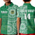 (Custom Text And Number) Tonga Saineha High School Polo Shirt KID Class Of Year Tongan Ngatu Pattern LT14 Kid Green - Polynesian Pride