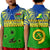 (Custom Personalised) Malampa Province Polo Shirt KID Vanuatu Pig Tusk Polynesian Flag Style LT14 Kid Green - Polynesian Pride