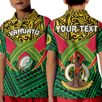 Custom Vanuatu Rugby Polo Shirt Coat Of Arms Polynesian Pattern LT14 - Polynesian Pride