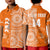 (Custom Text And Number) Tailulu Tonga College Polo Shirt KID Class Of Year Tongan Ngatu Pattern LT14 Kid Orange - Polynesian Pride