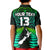 (Custom Text and Number) New Zealand Polo Shirt Aotearoa Fern Hei Tiki Green Style LT13 - Polynesian Pride