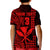 (Custom Text and Number) Hawaii Day Kakau Polo Shirt KID Proud To Be Hawaiian Red King Kamehameha and Kanaka Maoli LT13 - Polynesian Pride