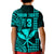 (Custom Text and Number) Hawaii Day Kakau Polo Shirt Proud To Be Hawaiian Turquoise King Kamehameha and Kanaka Maoli LT13 - Polynesian Pride