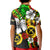 (Custom Personalised) Vanuatu Polo Shirt KID Polynesia Tie Dye Hibiscus Flowers LT13 - Polynesian Pride