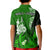 (Custom Personalised) New Caledonia Polo Shirt KID Nautilus Green Polynesian Hibiscus LT13 - Polynesian Pride