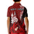 Custom New Caledonia Polo Shirt Nautilus Red Polynesian Hibiscus LT13 - Polynesian Pride