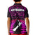 New Zealand Polo Shirt Aotearoa Fern Hei Tiki Purple Style LT13 - Polynesian Pride
