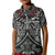 New Zealand Silver Fern Rugby Polo Shirt KID All Black NZ Maori Pattern LT13 Kid Black - Polynesian Pride