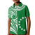 (Custom Text and Number) Cook Islands Tatau Polo Shirt Symbolize Passion Stars Version Green LT13 - Polynesian Pride