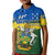 Solomon Islands Polo Shirt Happy 44th Independence Anniversary Polynesian Pattern LT14 Kid Blue - Polynesian Pride