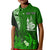 Custom New Caledonia Polo Shirt Nautilus Green Polynesian Hibiscus LT13 - Polynesian Pride