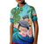 (Custom Personalised) Polynesian Turtle Coconut Tree And Orchids Polo Shirt KID LT14 - Polynesian Pride