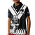 (Custom Text and Number) New Zealand Silver Fern Rugby Polo Shirt NZ Kiwi Pacific Maori Sporty LT14 - Polynesian Pride