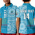 Custom Lavengamalie Tonga College Polo Shirt Class Of Year Tongan Ngatu Pattern LT14 Kid Blue - Polynesian Pride