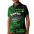 Custom Hawaii Polo Shirt Kakau Warrior Helmet Gradient Green Polynesian LT14 - Polynesian Pride