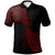 Polo Shirt Polynesian Patterns Red Color Unisex Black - Polynesian Pride