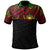 Samoa Polo Shirt Heart Beat Polynesian Unisex Black - Polynesian Pride