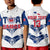 Custom Personalise Text and Number Toa Samoa Rugby Polo Shirt Siamupini Proud White LT13 - Polynesian Pride