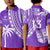 (Custom Text and Number) Fiji Rugby Sevens Polo Shirt KID Fijian 7s Tapa Polynesian Purple LT13 Kid Purple - Polynesian Pride