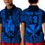 (Custom Text and Number) Hawaii Day Kakau Polo Shirt Proud To Be Hawaiian Blue King Kamehameha and Kanaka Maoli LT13 - Polynesian Pride