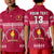 (Custom Text and Number) Beulah College Polo Shirt Ngatu Pattern Tonga LT13 - Polynesian Pride