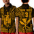 (Custom Text and Number) Hawaii Day Kakau Polo Shirt Proud To Be Hawaiian Gold King Kamehameha and Kanaka Maoli LT13 - Polynesian Pride