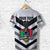 Custom Papua New Guinea PRK Mendi Muruks T Shirt Rugby Polynesian White, Custom Text and Number LT8 - Polynesian Pride