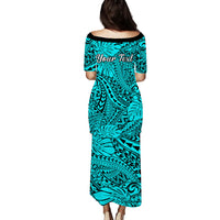 (Custom Personalised) Hawaii Puletasi Dress Polynesian Tribal Art Ver.01 LT14 - Polynesian Pride