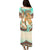 Hawaii Puletasi Dress Polynesian Shark And Sea Turtle Dreamy Turquoise Artsy LT14 - Polynesian Pride