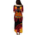 (Custom Personalised) Papua New Guinea Puletasi Dress PNG Bird Of Paradise Polynesian Pattern LT14 - Polynesian Pride