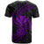 Polynesian Hawaii Custom T Shirt Purple Spiral Pattern Hibiscus - Polynesian Pride