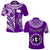 (Custom Text and Number) Rarotonga Cook Islands Polo Shirt Turtle and Map Style Purple LT13 Purple - Polynesian Pride