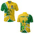 Custom Cook Islands Rugby Polo Shirt Polynesian Turtle Custom Text and Number LT13 Unisex Yellow - Polynesian Pride